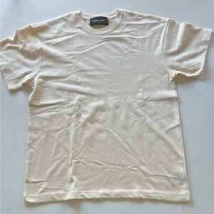 NWOT Men's Homme Femme Cream Short-Sleeve Tee Top Quality (H1)